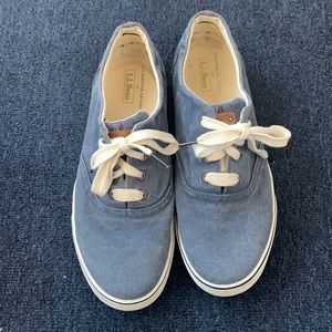L.L. Bean sunwashed canvas mens sneakers